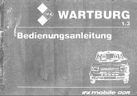 Руководство по эксплуатации Wartburg 1.3