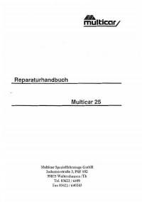 Руководство по ТО и ремонту Multicar 25.