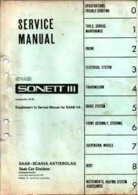 Service Manual Saab Sonett III.