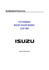 Workshop Manual Isuzu Rodeo 1999-2002 г.