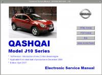 Electronic Service Manual Nissan Qashqai J10.