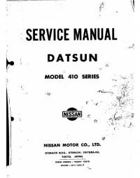 Service Manual Datsun 410 series.
