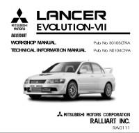 Workshop Manual Mitsubishi Lancer Evolution VII.