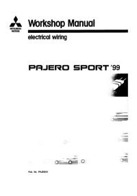 Electrical Wiring Mitsubishi Pajero Sport 1999-2002 г.