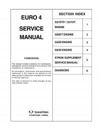 Service Manual SsangYong Euro 4 engine.