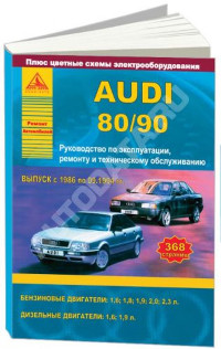 Руководство по эксплуатации, ремонту и техническому обслуживанию Audi 90 1986-1994 г.